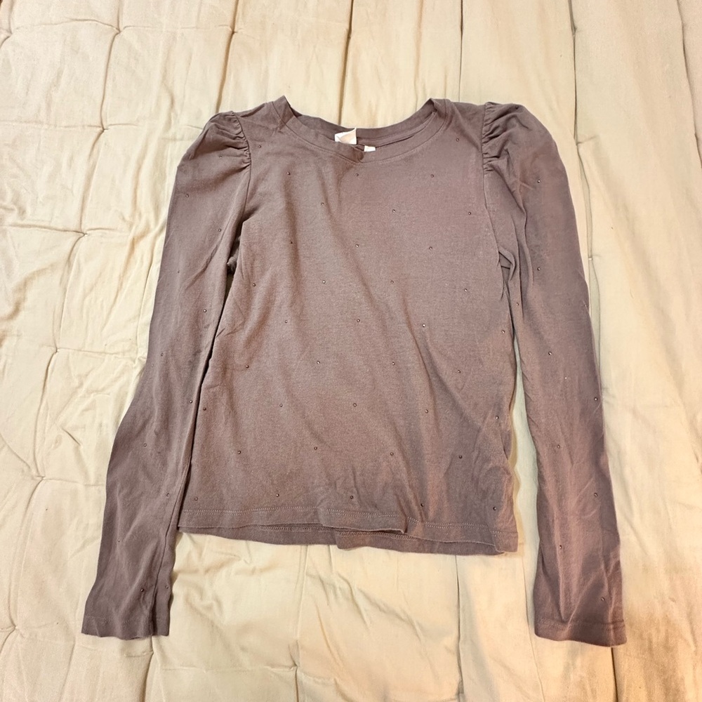 GAP Kids Brown Long Sleeve Shirt